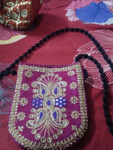 Purple Clutch bag) purse / handbag