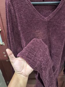 Cozy V-Neck Chenille Sweater