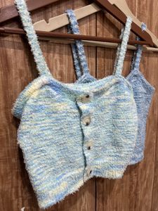 Cozy Knit Cropped Tank Top