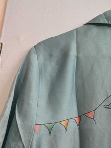 printed crop shirt