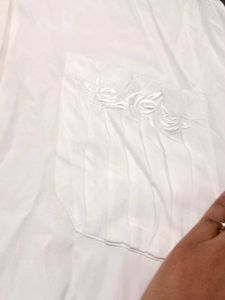 Classic White Button-Up Shirt