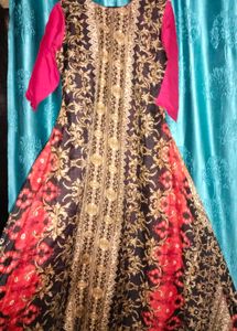 Elegant Red Ethnic Gown