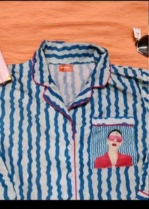 Cute Striped Pajama Set
