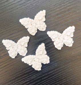 White Floral Butterfly 🦋 Fridge Magnets