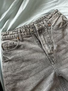 Grey Wash Baggy Denim Jeans
