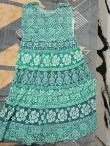 Bohemian Green Floral Print Maxi Dress