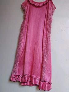 Pink Lace Trim Nightgown, Never Worn It.
