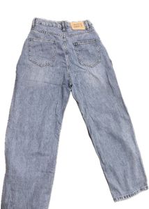 Light Wash Distressed Wide Leg Jeans