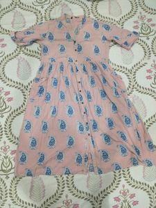 Zudio Pink Floral Kurta M/S