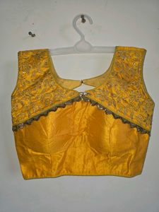 Embroidered Yellow Blouse