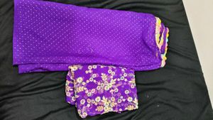 Beautiful Purple Embroidered Lehenga Choli Set