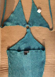Teal Blue Shimmery Dress