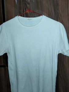 Ribbed White Crewneck Tee