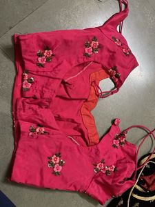 Embroidered Silk Blend Saree