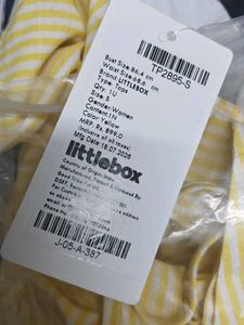 Yellow Striped Button-Up Puff Sleeve Top