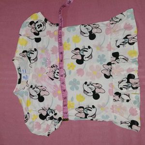 Cute Minnie Mouse Floral Top
