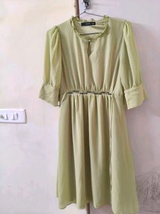 Chic Light Green Midi Dress