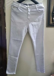 Stylish white Denim cotton Jeans