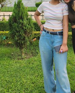 Light Wash Wide Leg Jeans