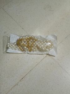 Pearl &amp; Gold Chain Belt