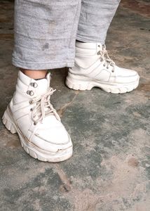 White Ankle Boots