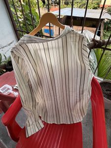 Striped Button-Up Shirt