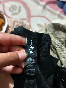 I. Black Ruched Bikini Top