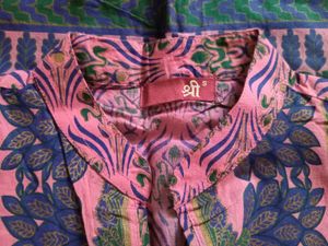 Beautiful Pink Printed Kurta