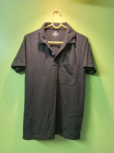 Solid Black Polo M