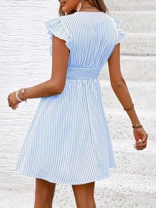 Blue Striped Summer Dress