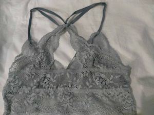 Grey Lace Bralette