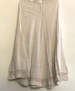 Off White Palazzo Pants