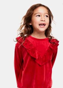 H&amp;M Red Velvet Ruffle Set