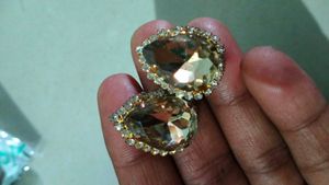 Pearl crystal clear studs
