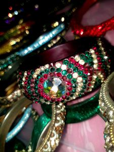 Vibrant Beaded Bangle Bracelet