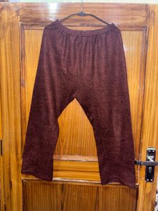 🌸Elegant Brown Kurta Pant Set with Pearl Detail