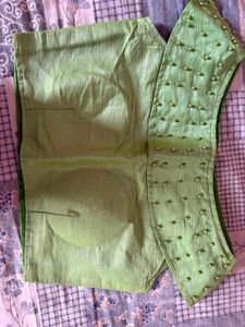 Light Green Embroidered Blouse