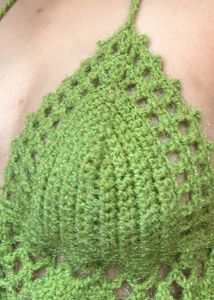 Handmade Crochet Halter Top. made it with love