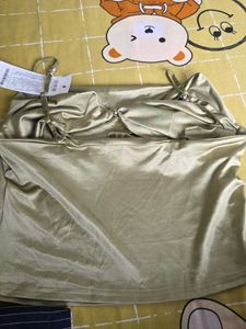 Satin Cowl Neck Top