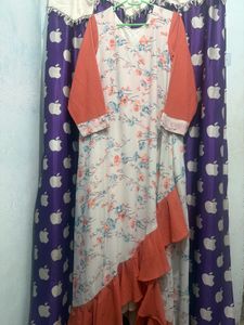 plus size Floral Ruffle Maxi Dress
