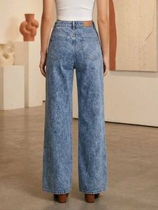 MAX High Waisted Wide Leg Jeans