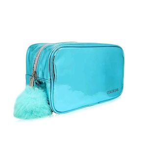 Colorbar Cute Teal Pouch with Pom Po