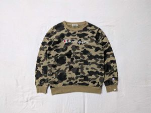 BAPE x Champion Camo Crewneck Sweatshirt