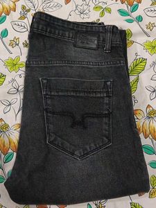 Distressed Grey Denim Jeans