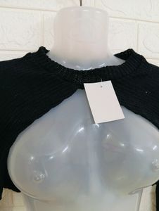 Korean Black Bolero Shrug