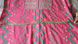 Embroidered Pink Kurta
