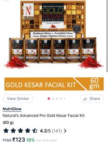 Nutriglow Gold Kesar Facial Kit