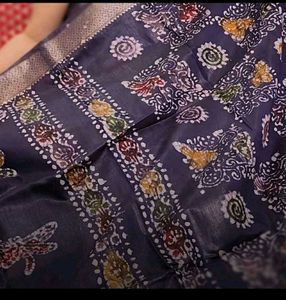 Batik Print Saree