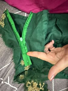 Green Embellished Blouse
