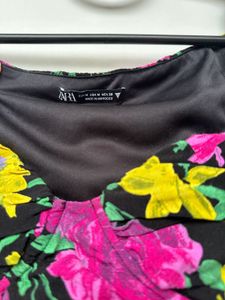 ZARA Floral Crop Top